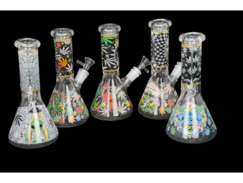 8''/ 315Gr MULTI DESIGN PRINTED BEAKER COLOR ASSORTED 