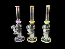14"/360 Gr. SLIME COLOR FANCY SHOWER PERK WATER PIPE