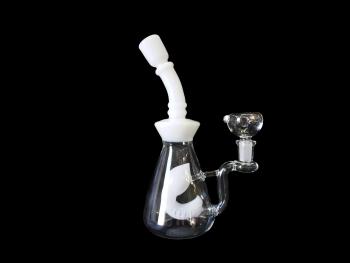 8.5"/270 Gr. WHITE FISH ART WATER PIPE 
