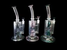 10.5"/550 Gr. FANCY PERK DESIGN COLOR WATER PIPE