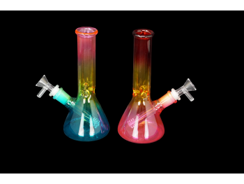 8"/230 Gr ELECTROPLATED BONG, COLOR MIX